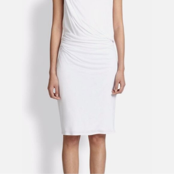 Helmut Lang Scala Gathered Jersey Dress - Picture 2 of 4